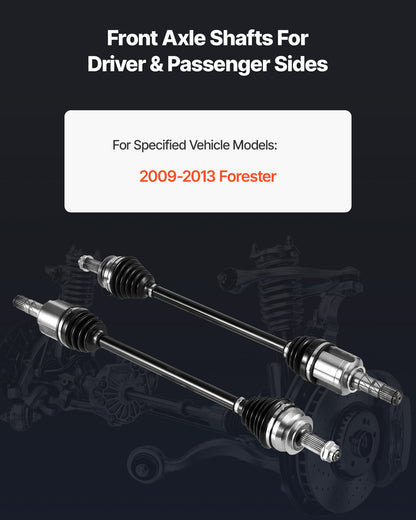 VEVOR CV Axle Shaft Assembly, 2 Pieces Front Left & Right (Driver and Passenger Side), Automotive Replacement CV Joint Axles Pair Compatible with 2009-2013 Forester, Alloy Steel & Carbon Steel - CZZCTZZH2GSMAGEWS001V0 - view 3