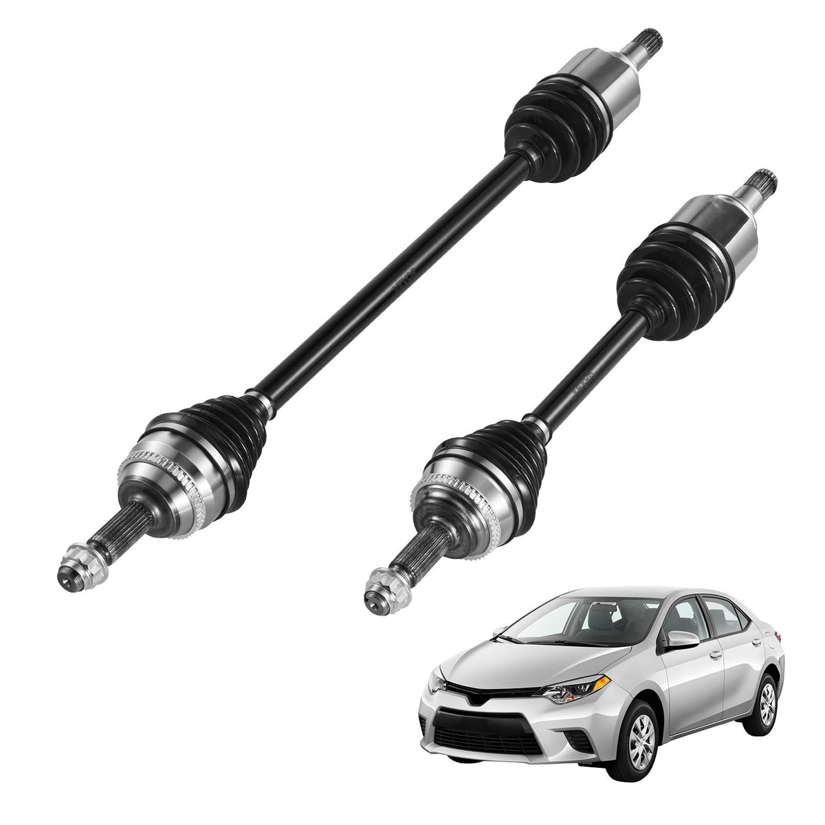 VEVOR CV Axle Shaft Assembly, 2 Pieces Front Left & Right (Driver and Passenger Side), Automotive Replacement CV Joint Axles Pair Compatible with 2009-2018 Toyota Corolla, Alloy Steel & Carbon Steel - CZZCTZZH2GSMME8OK001V0 - view 1