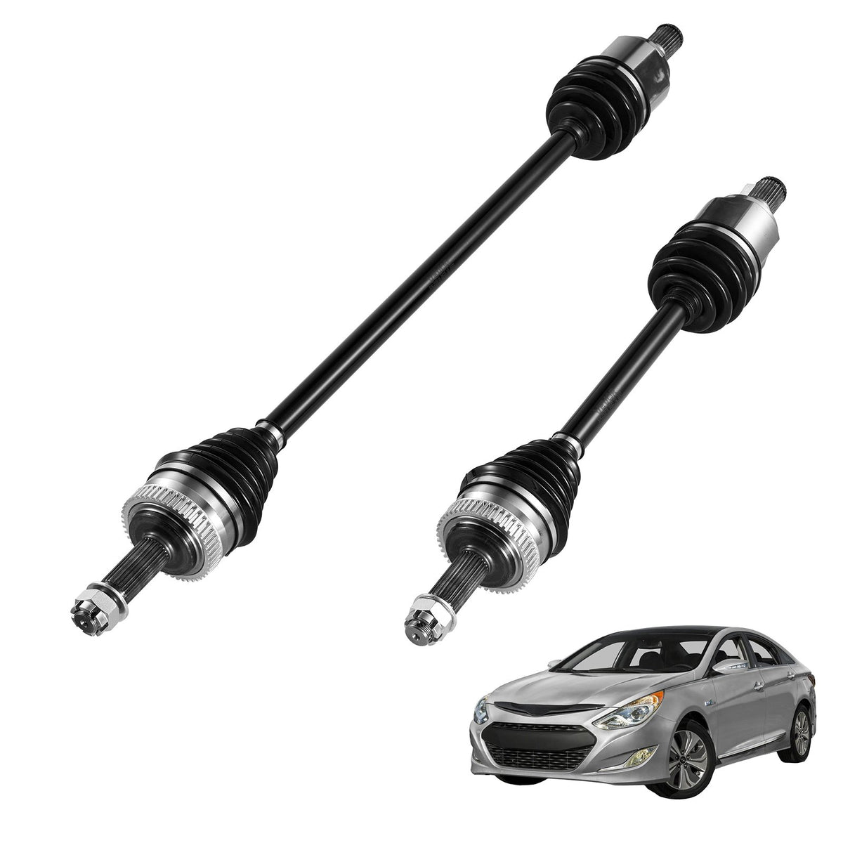 VEVOR CV Axle Shaft Assembly, 2 Pieces Front Left & Right (Driver and Passenger Side), Automotive Replacement CV Joint Axles Pair Compatible with 2011-2014 Hyundai Sonata, Alloy Steel & Carbon Steel - CZZCTZZH2GSMPL7AJ001V0 - view 1