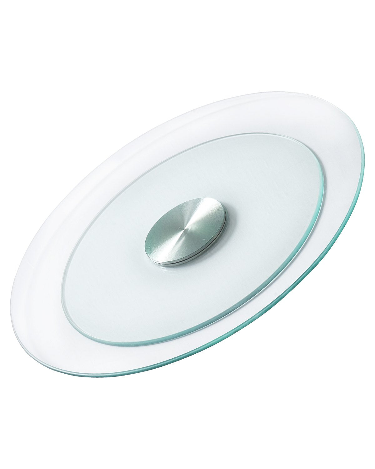 VEVOR 20 in Glass Lazy Susan Turntable, 360° Rotation Round Clear Tabletop Rotating Tray, Tempered Glass Dining Table Centerpiece, Smooth and Silent Spin, for Family Gatherings, Banquets & Weddings - CZZP20YCBLTMRHEZ7V0 - view 1
