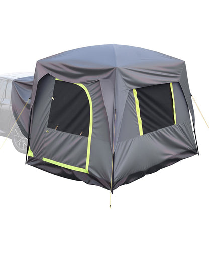 VEVOR SUV Tent for Camping, 10FT L x 8FT W, Waterproof PU2000mm Spacious Double Layer Design for 5-8 Person, SUV Camping Tent with Mesh Windows, Includes Rainfly & Storage Bag, for Outdoor Activities - CZZPCHK108FTS8UF8V0 - view 1