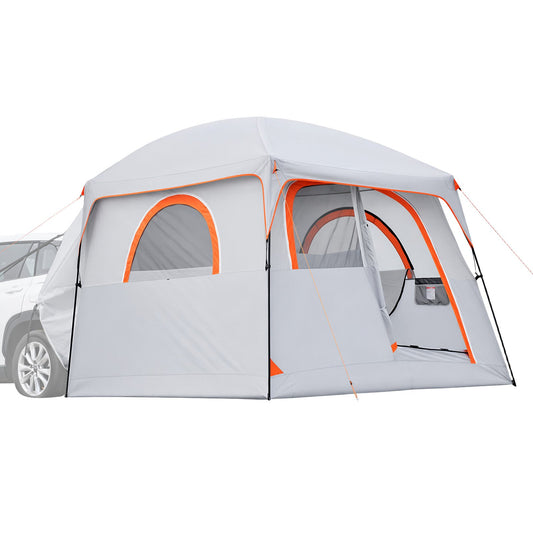 VEVOR Large SUV Tent for 6 Person, 10 x 9 FT 3-Season SUV Tailgate Tent with Ventilated Doors & Mesh Windows, PU2000mm Waterproof Dual-Use Car Rear Hatch Tents for Outdoor Camping Hiking - CZZPCHK109FTIN0BQ001V0 - view 1