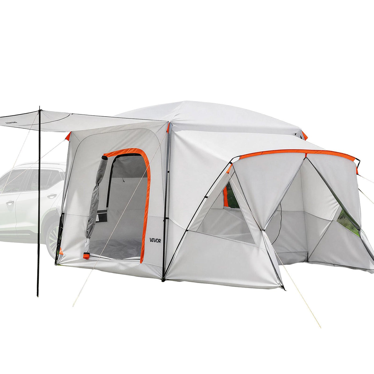 VEVOR SUV Camping Tent for 5-9 Person, 13 x 10 FT 3-Season SUV Tailgate Tent with Ventilated Windows, PU2000mm Waterproof Dual-Use Car Rear Hatch Tents for Outdoor Hiking Travels - CZZPCHK1310F0VE5E001V0 - view 1
