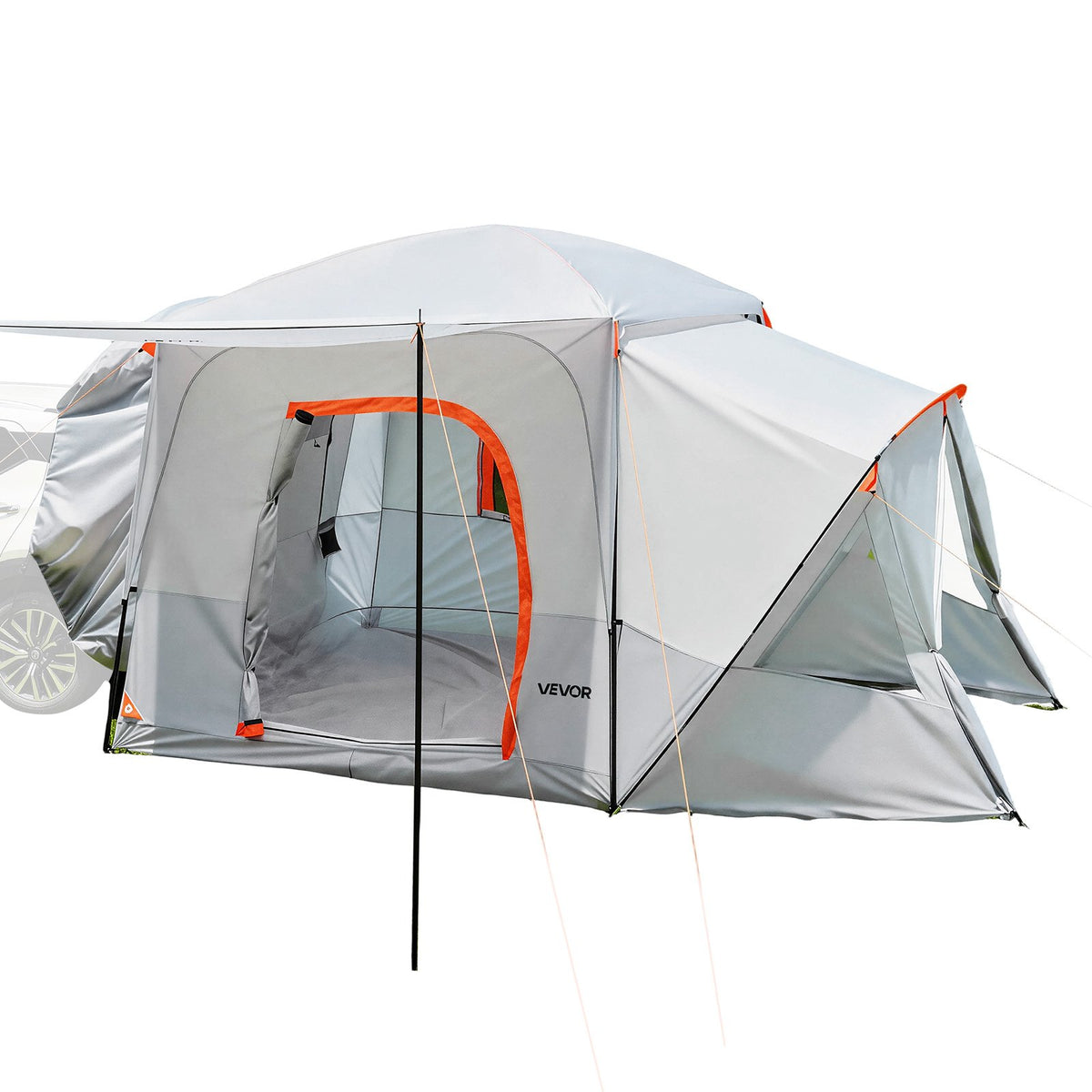 VEVOR SUV Camping Tent for 5-9 Person, 13 x 10 FT 3-Season SUV Tailgate Tent with Ventilated Windows, PU2000mm Waterproof Dual-Use Car Rear Hatch Tents for Outdoor Hiking Travels - CZZPCHK1310F0VE5E001V0 - view 10