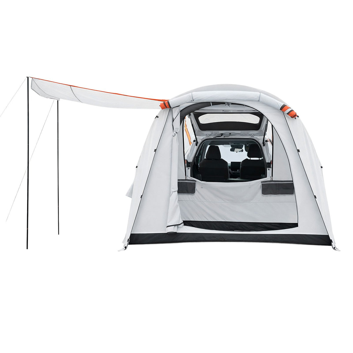 VEVOR Inflatable SUV Tent with Awning, 8 x 6.7 ft 3-Season SUV Tailgate Tent with Ventilated Doors & Mesh Window, PU2000mm Waterproof Car Rear Hatch Tents for Outdoor Camping - Air Pump Included - CZZPCQKCQK869G1GN001V0 - view 10