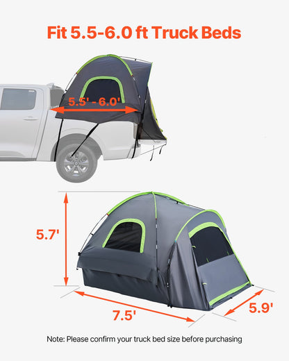 VEVOR Truck Tents - Select Your Configuration - CZZPPTK5560FS3CYXV0 - view 3