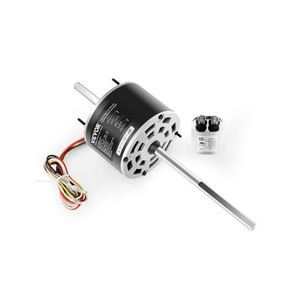VEVOR 1/3HP RV Air Conditioner Motor with Capacitor, AC115V 3A, 1675 RPM, Replacement for Coleman Mach RV AC Fan Motor, Replaces Fasco D1092, 1468-306, 1468-3068, 1468-3069, 7184-0156, 7184-0432 - D1092XFCKDDJ53IQRV1 - view 2