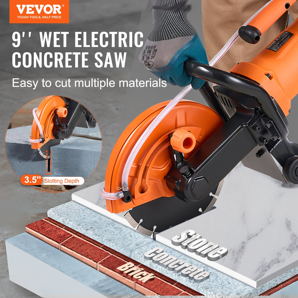 VEVOR Concrete Saws - Select Your Configuration - D1800W9IN35INLPBQV1 - view 2
