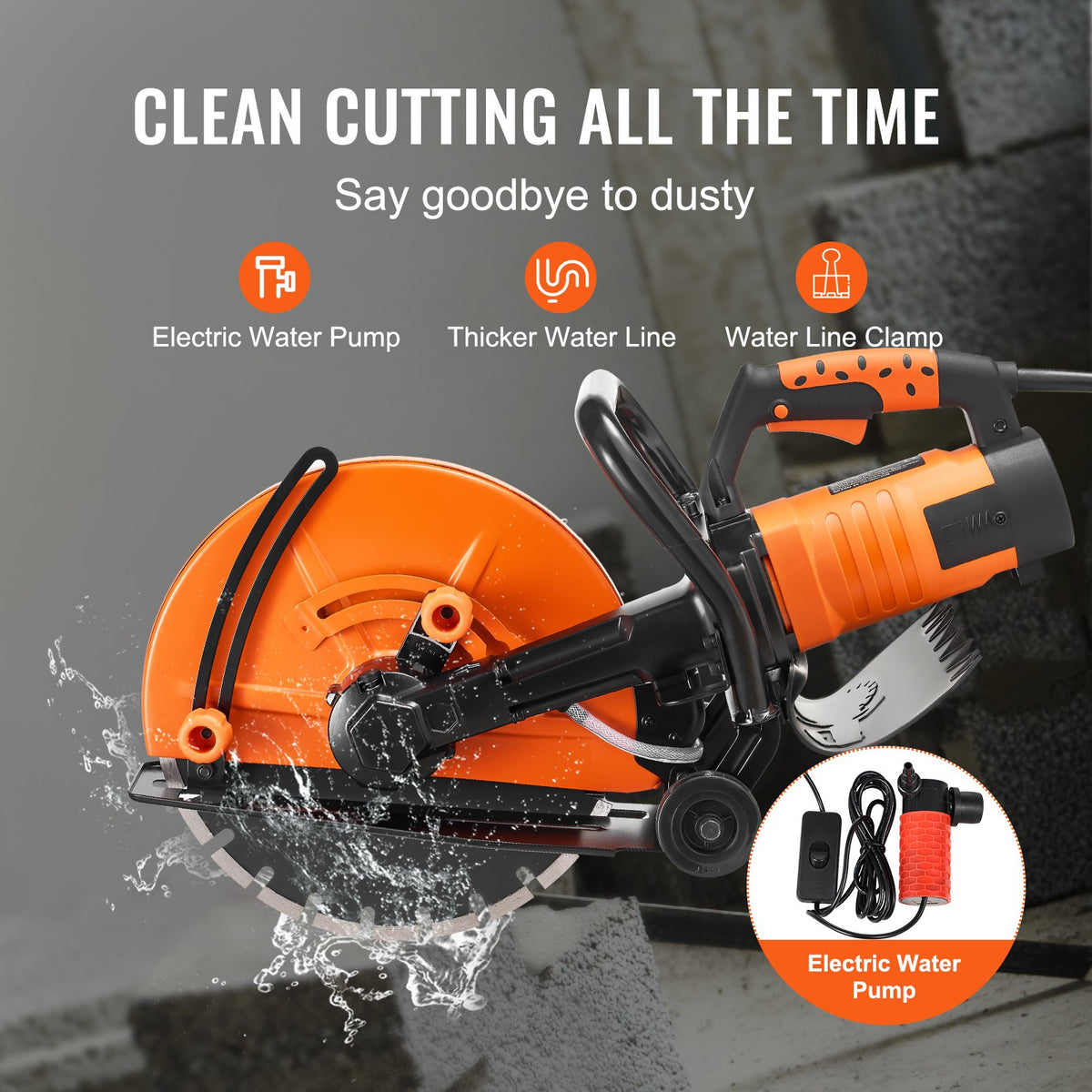 VEVOR Concrete Saws - Select Your Configuration - D3200W14IN5INYGWJV1 - view 3