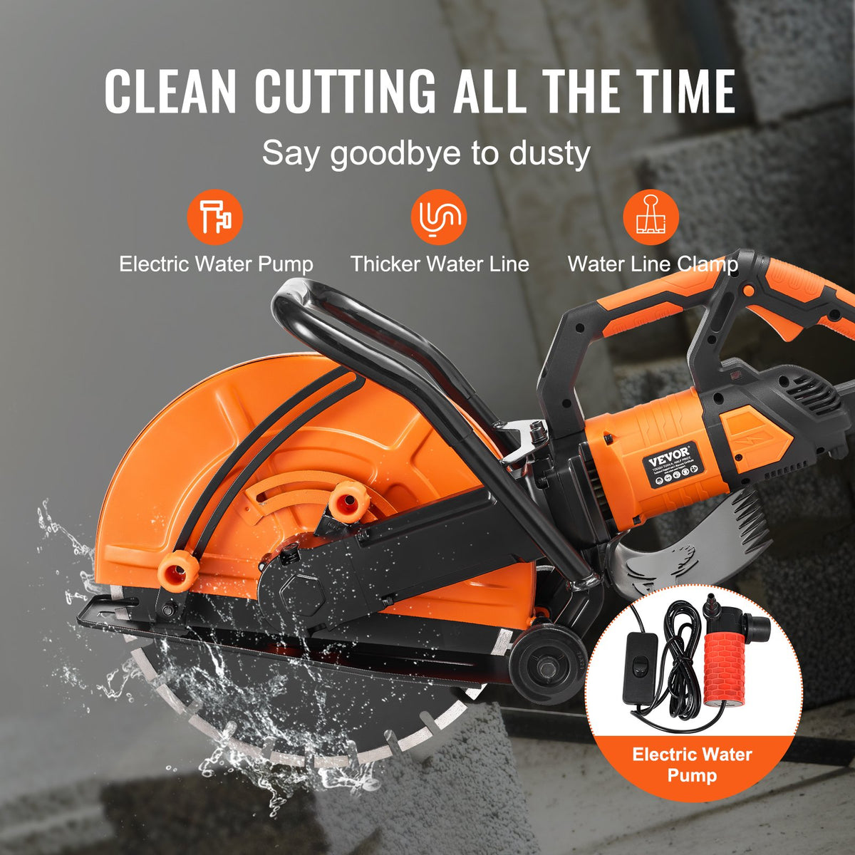 VEVOR Concrete Saws - Select Your Configuration - D3200W16IN6INQIFQV1 - view 3