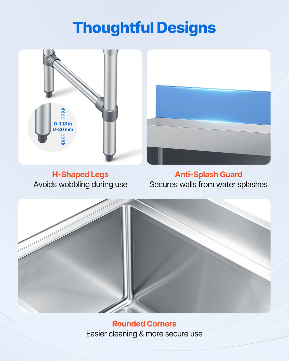 VEVOR Commercial Ice Bin, 79.9 Qt Max Capacity, 24 x 24 x 33 Inch Stainless Steel Ice Chest with Sliding Lid, 24H Long-Lasting Insulation, Cooler Cart Cocktail Unit for Bar Restaurant Pub, NSF - DBCBX33INCH24QC00001V0 - view 6