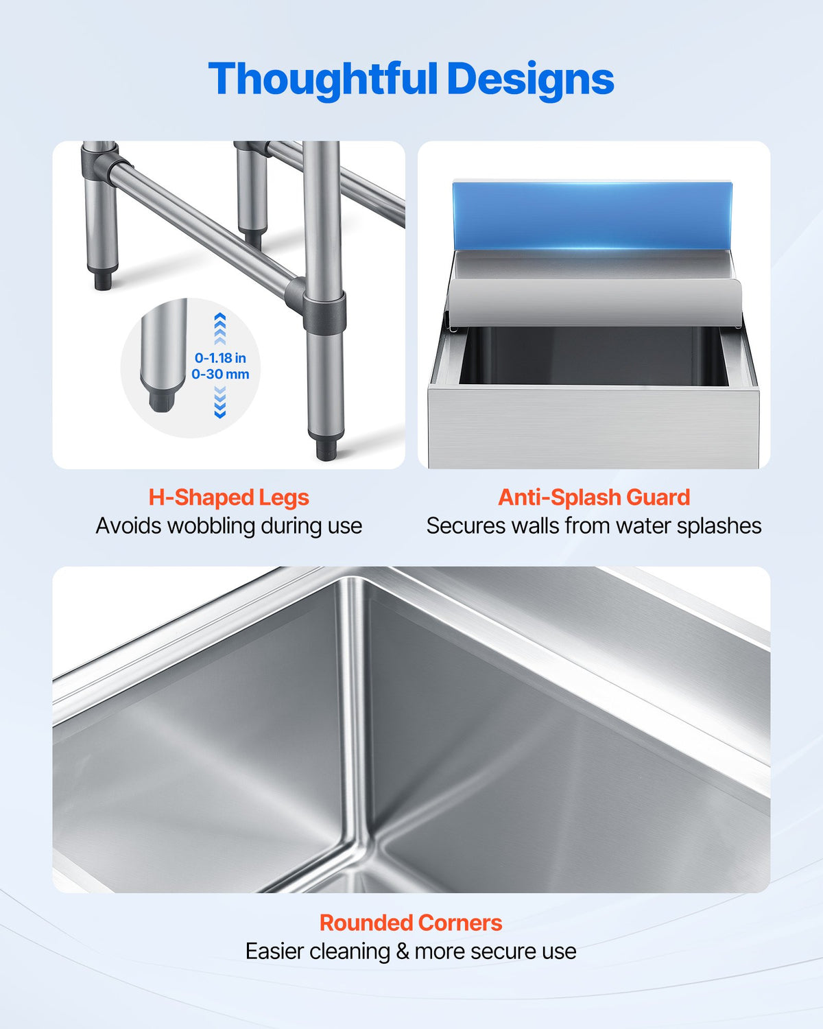 VEVOR Commercial Ice Bin, 39.6 Qt Max Capacity, 12 x 24 x 33 Inch Stainless Steel Ice Chest with Sliding Lid, 24H Long-Lasting Insulation, Cooler Cart Cocktail Unit for Bar Restaurant Pub, NSF - DBCBX33INCH2UQKVX001V0 - view 6