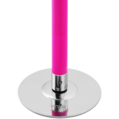 VEVOR Professional Dancing Pole, Spinning Static Dancing Pole Kit, Portable Removable Pole, 40mm Heavy-Duty Stainless Steel Pole, Height Adjustable Fitness Pole, for Exercise Home Club Gym, Pink - DBDJZXFS8810WWLHZV0 - view 10