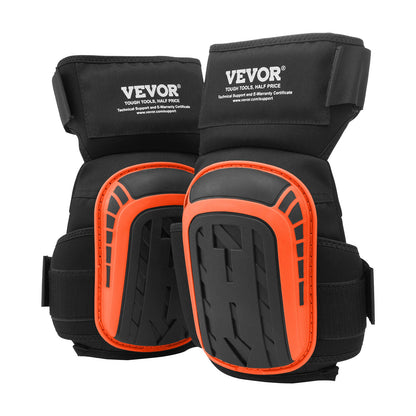VEVOR Knee Pads for Work, Extended Heavy Duty Construction Knee Pads with 2 Extension Straps, Anti-slip Foam Gel Knee Pads, Men & Women, for Gardening Flooring Roofing and Cleaning, Black and Orange - DBHXHSCSJZKH76BTFV0 - view 10