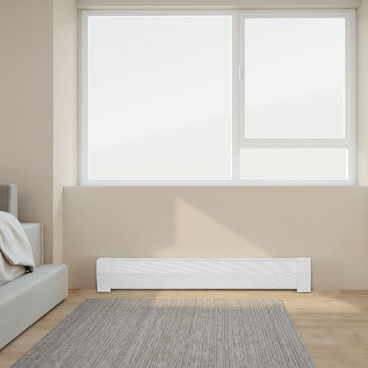 VEVOR Baseboard Heater Covers, Premium Series 4 ft Standard Electric Heating Unit Front Cover for Home Improvement, Heavy-duty Steel, Easy Installation for Bedroom Replacing Old Cover, White - DBJRQGTHJPRE86YO0001V0 - view 9