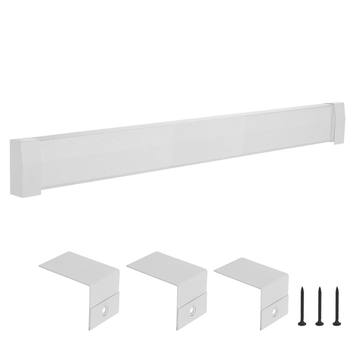 VEVOR Baseboard Heater Covers, Premium Series 6 ft Standard Electric Heating Unit Front Cover for Home Improvement, Heavy-duty Steel, Easy Installation for Bedroom Replacing Old Cover, White - DBJRQGTHJPREWY9CQ001V0 - view 1