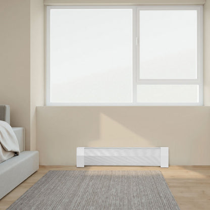 VEVOR Baseboard Heater Covers, Premium Series 3 ft Standard Electric Heating Unit Front Cover for Home Improvement, Heavy-duty Steel, Easy Installation for Bedroom Replacing Old Cover, White - DBJRQGTHJPREZ3PSI001V0 - view 9