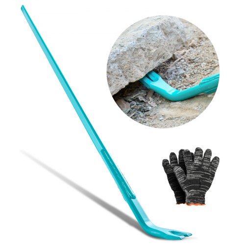 VEVOR Prylever Bar, 2000 lbs Weight Capacity, 52.5 Inch Heavy Duty Carbon Steel Handle Pry Lever Bar, 56 Inch Long Crowbar for Concrete, Demolition, Crowbaring, Ideal for Construction & Industrial Use - DBQGWCC56INCC9KHQ001V0 - view 2