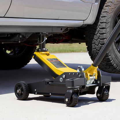 VEVOR Floor Jack, 3 Ton (6614 lbs) Capacity, Aluminum & Steel Racing Floor Jack with Dual Pistons Quick Lift Pump & Extension Post, Hydraulic Trolley Car Lift for SUV Pickup, Lifting Range 5.9"-29.3" - DBQJDLT3TSGBVH6KL001V0 - view 9
