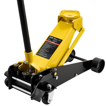 VEVOR Low Profile Floor Jack, 3 Ton (6614 lbs) Capacity, Steel Racing Floor Jack with Single Piston Quick Lift Pump & Foot Pedal, Hydraulic Trolley Car Lift for SUVs, Pickups, Lifting Range 5.1"-19.7" - DBQJDTZ3TDGBURLE2001V0 - view 10