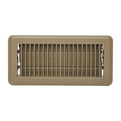 VEVOR 4 x 10 Inch Floor Registers, 6-Pack Vent Grilles, HVAC Heavy-Duty Walkable Iron Floor Vents, Easily Adjustable Rust-Proof Air Vents Deflector with Metal Damper, Ideal for Home & Office, Brown - DBTFKT104INCSE6SZV0 - view 10