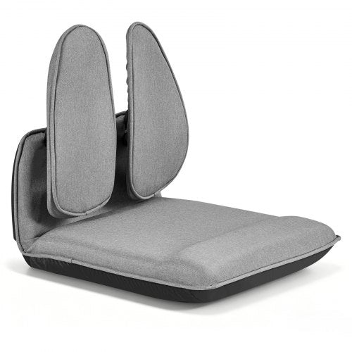 VEVOR Floor Chair, 5 Adjustable Positions Folding Floor Gaming Chair with Ergonomic Back Support, Sturdy Metal Frame with Recycled Foam and Linen Fabric, Multifunctional for Reading, Relaxing, Gray - DBYHSRJGXKWFXL4N4001V0 - view 2