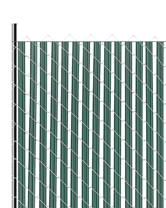 VEVOR Bottom Locking Privacy Slats, Single-Wall Vertical Bottom-Locking Slats for Chain-Link Fence, High-Density HDPE Chain Link Slats Ideally Fit 5' High Fence for Garden, Farm, Sports Field(Green) - DBYSBTDBPE5FG3HV0V0 - view 1