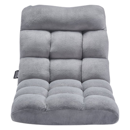VEVOR Floor Chair, Recycled Foam Folding Sofa Chair with 14 Adjustable Positions, Multifunctional Floor Chair with Back Support Ideal for Sleeping Reading, Floor Gaming Chair for Living Room, Gray - DBYWFSCGK000ORDFAV0 - view 10