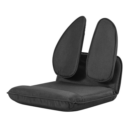 VEVOR Floor Chair, 5 Adjustable Positions Folding Floor Gaming Chair with Ergonomic Back Support, Sturdy Metal Frame with Recycled Foam and Linen Fabric, Multifunctional for Reading, Relaxing, Black - DBYZSRJGXKWFR8QA6001V0 - view 10