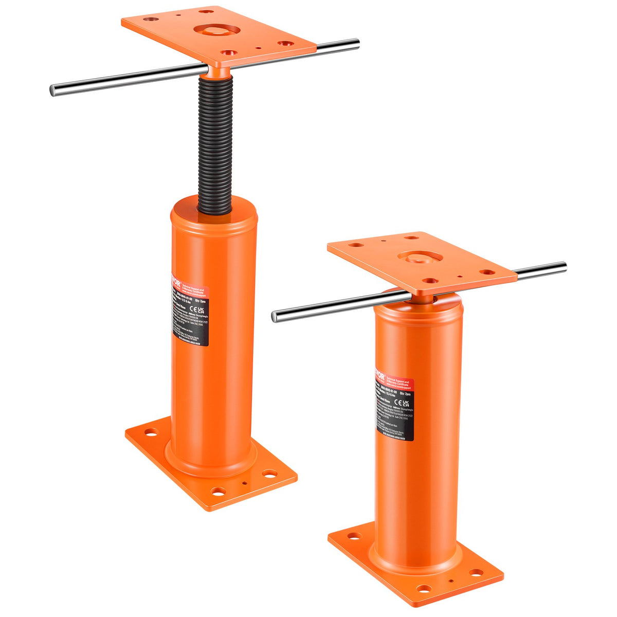 VEVOR House Floor Jacks, 2 Pack, 12"-16" Height Range, 9700 lbs Max Load Capacity Per Unit, Adjustable Support Beam Basement Jack Post Pole for Leveling, Steel Telescoping Jack for Temporary Support - DBZCQJD1216IHSWUOV0 - view 10