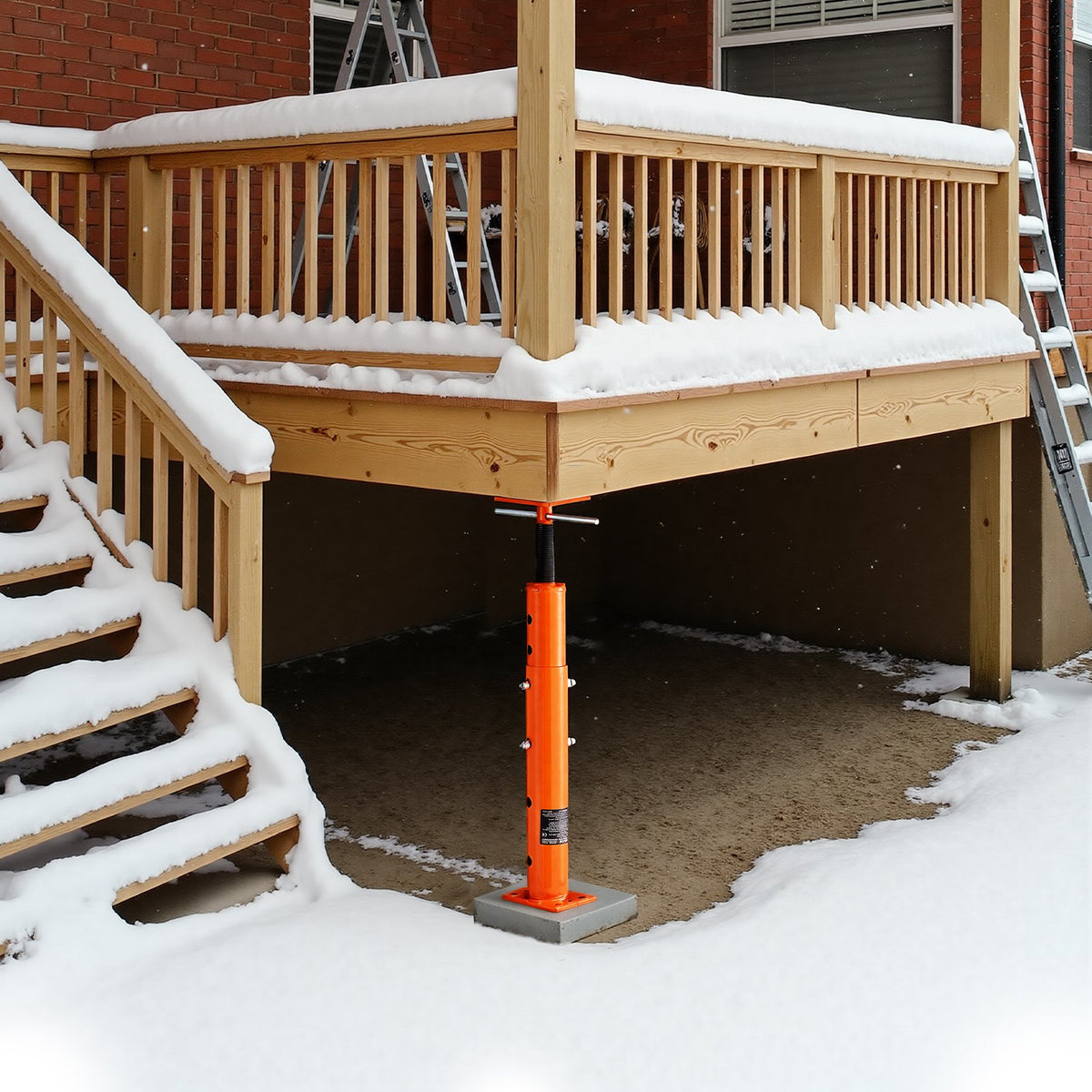 VEVOR House Floor Jack, 19"-36" Height Range, 18000 lbs Max Load Capacity, Adjustable Support Beam Basement Jack Post Pole for Leveling, Lift Support Steel Telescoping Jack Post for Temporary Support - DBZCQJD1G180ANNFGV0 - view 9