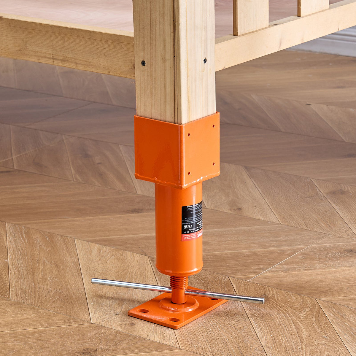 VEVOR Screw Jack Post, 4" x 4", 13.2"-18.7" Height Range, 24700 lbs Max Load Capacity, Adjustable Shore Jack, Temporary House Jack Pole for Home Leveling, Lifting Floor Crawlspace Basement Shore Beam - DBZCQJD1G2476AGANV0 - view 9