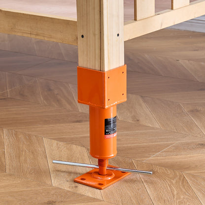 VEVOR Screw Jack Post, 4" x 4", 13.2"-18.7" Height Range, 24700 lbs Max Load Capacity, Adjustable Shore Jack, Temporary House Jack Pole for Home Leveling, Lifting Floor Crawlspace Basement Shore Beam - DBZCQJD1G2476AGANV0 - view 9