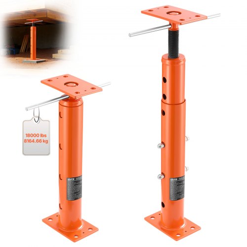 VEVOR House Floor Jacks, 2 Pack 19-36 Inch Height Range, 18000 lbs Max Load Capacity, Adjustable Support Beam Basement Jack Post Pole for Leveling, Lift Steel Telescoping Post for Temporary Support - DBZCQJD2JZ191FWQ0001V0 - view 2