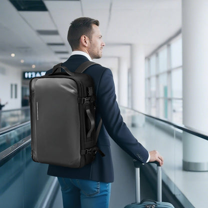 VEVOR Vacuum Travel Backpack, 65L, Expandable Vacuum Seal Compression Travel Backpack with Pump, with TSA-Approved Lock, Airback Vacpack, Water-Resistant Carry-On Suitcase Luggage, for Business, Gray - DBZKLXBBDB45DYSYL001V9 - view 9
