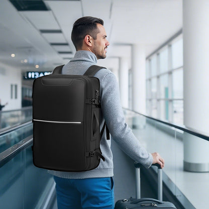 VEVOR Vacuum Travel Backpack, 80L, Expandable Vacuum Seal Compression Travel Backpack with Pump, with TSA-Approved Lock, Airback Vacpack, Water-Resistant Carry-On Suitcase Luggage, for Business, Black - DBZKLXBBDB80W3G27001V9 - view 9