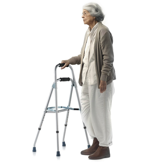 VEVOR Folding Hemi Walker, One Arm Folding Walker for Seniors with 6-Level Adjustable Height, Lightweight Aluminum | Side One-Hand Style Mobility Aid for Elderly Handicapped Disabled, Up to 350LBS - DBZXCL000000VUTKPV0 - view 1