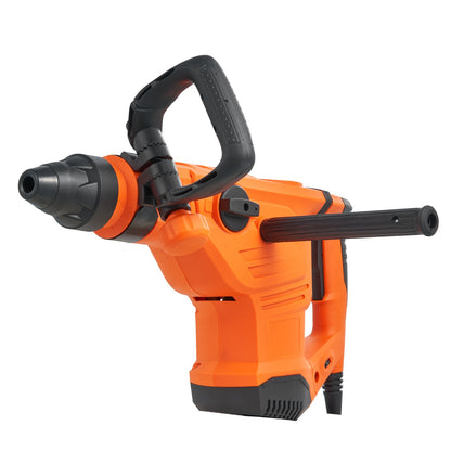 VEVOR Corded Hammer Drill, 1600W 175-350RPM Electric Demolition Drills, 2-Inch SDS-Max Rotary Hammer Driver, 3 Functions Chipping Power Tool Kit for Concrete, Drilling Wood Plastic - DC20YSDC44MMAV1U7001V1 - view 10
