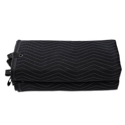 VEVOR Sound Dampening Blanket, 96" x 80", Extra Large Studio Grommeted Soundproof Blanket with Grommets, Light Blocker for Door Acoustic Noise Blocking Blanket Studio Sound Absorption Sheet, Black - DCBYT96X80INMZ6ETV0 - view 10