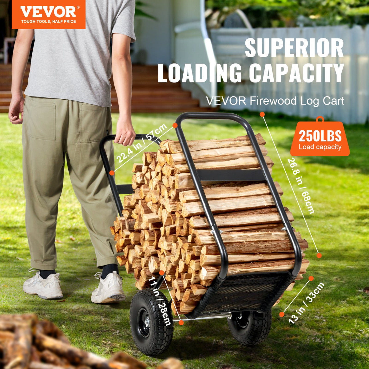 VEVOR Firewood Racks - Select Your Configuration - DCCH43XH27XWHHAHJV0 - view 2