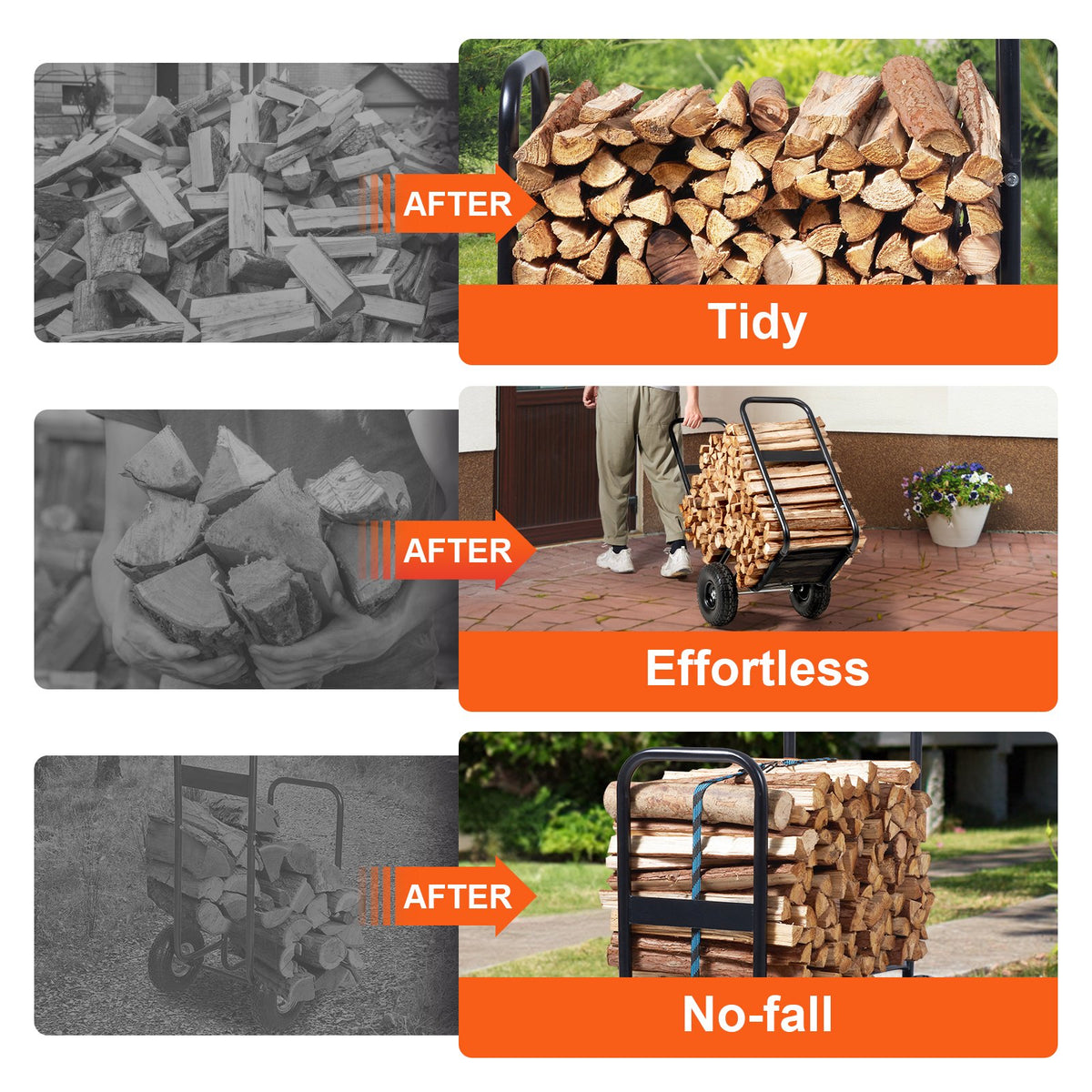 VEVOR Firewood Racks - Select Your Configuration - DCCH43XH27XWHHAHJV0 - view 3