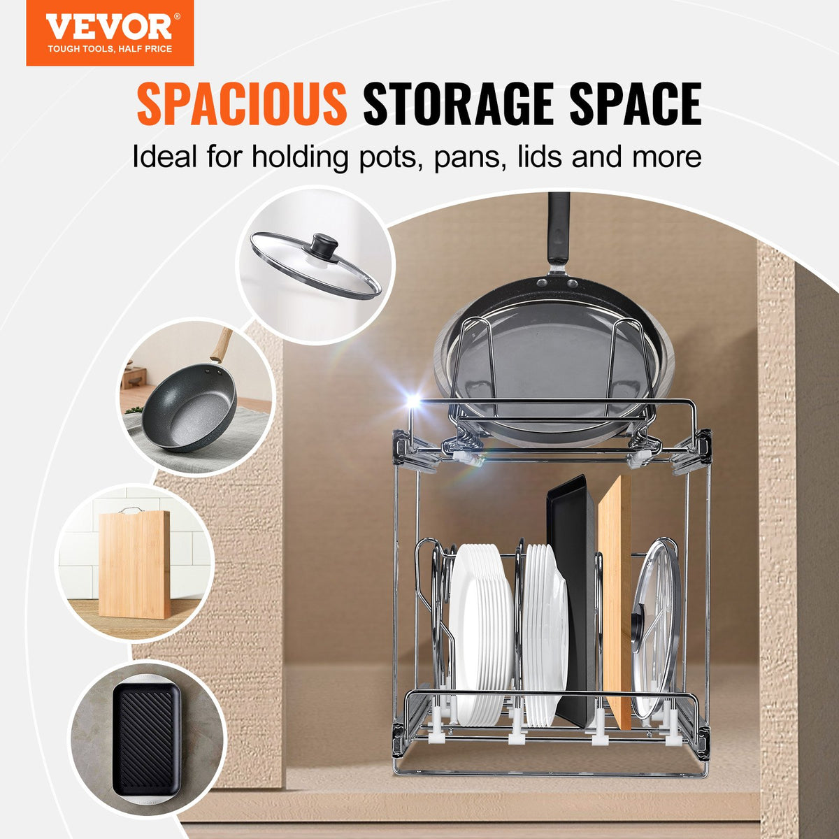 VEVOR Slide Drawer For Pan - Select Your Configuration - DCCHGCJGJYC124TNNV0 - view 2