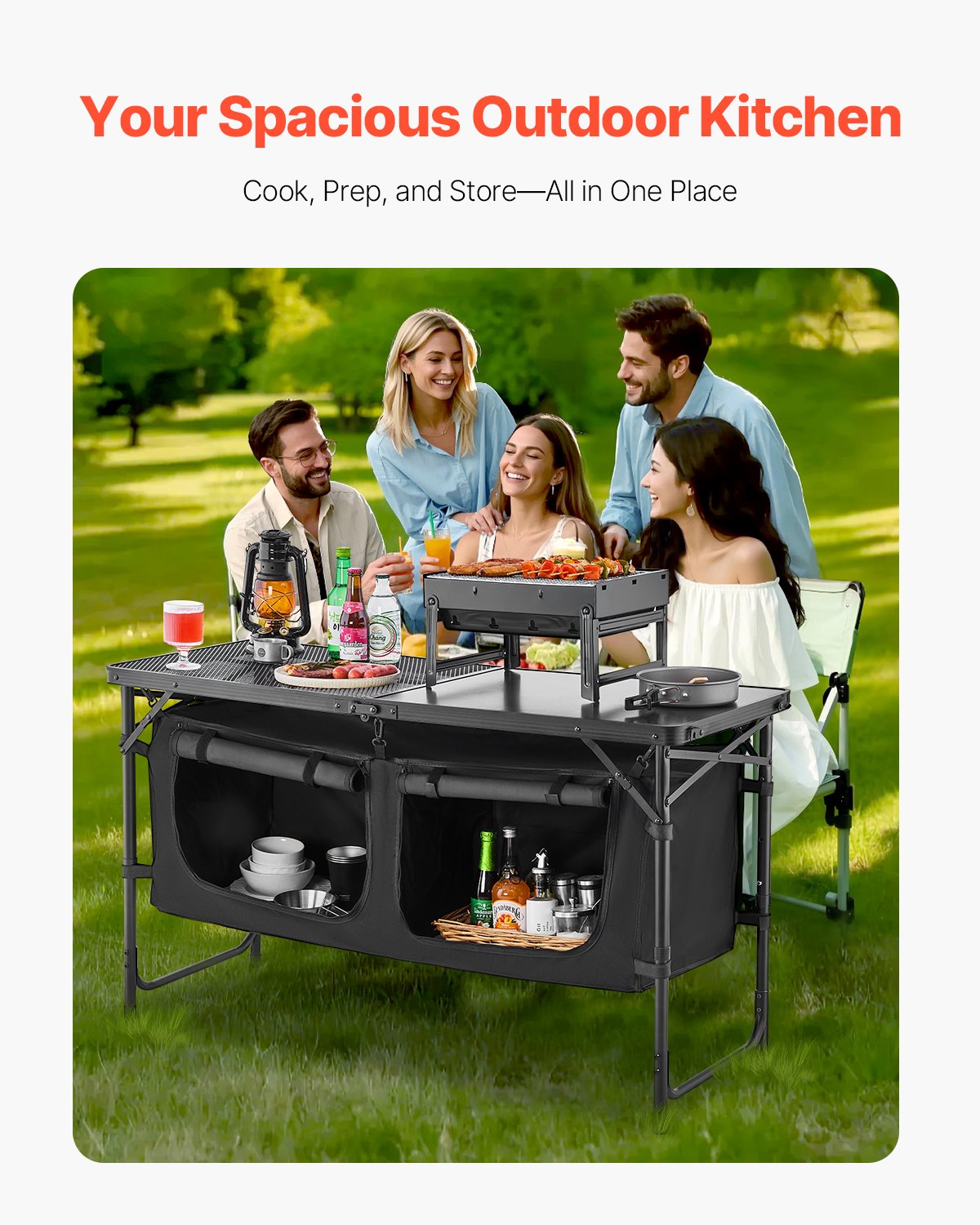 VEVOR Outdoor Camping Kitchen - Select Your Configuration - DCCWJKHSTWLSPDQC4V0 - view 2