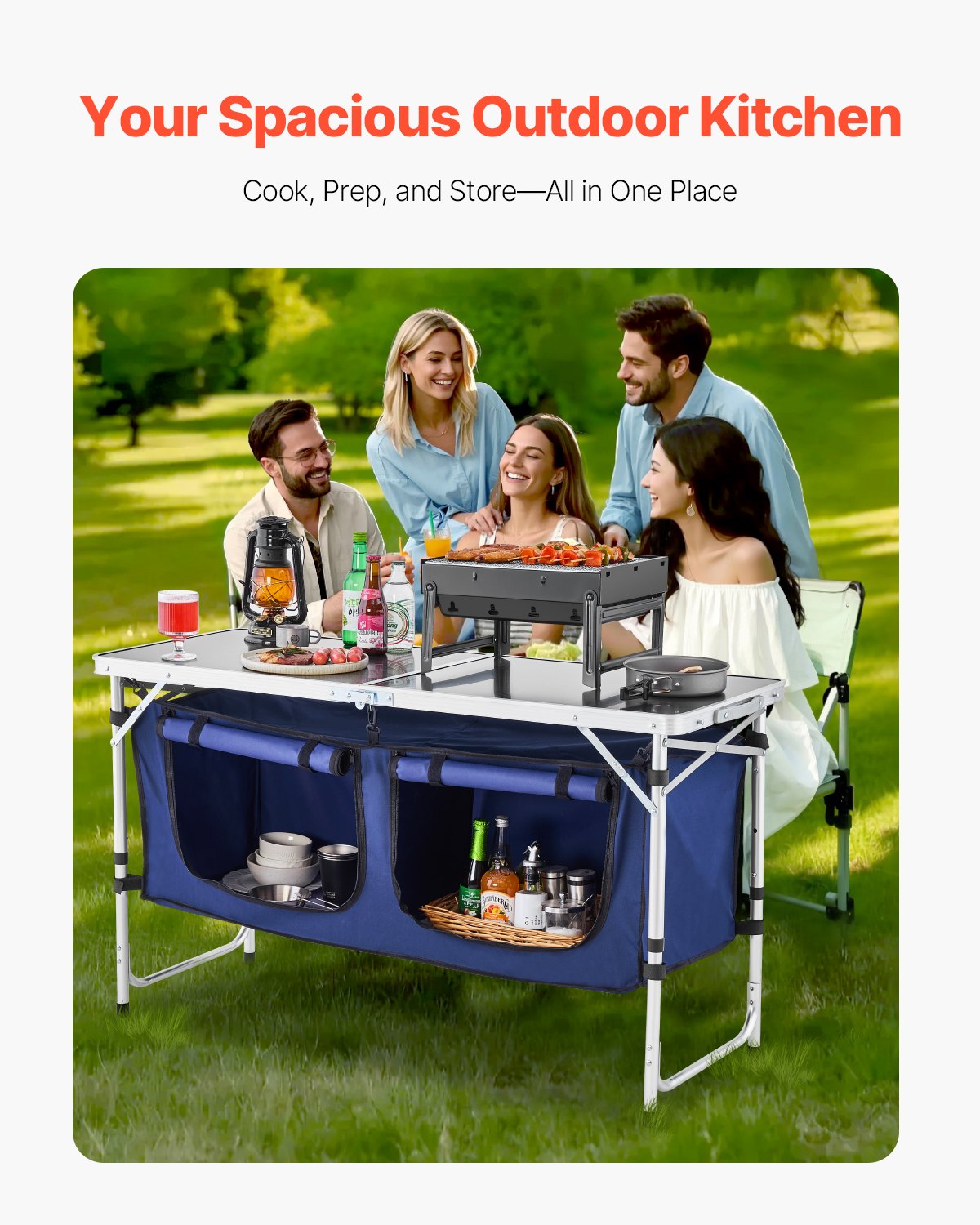 VEVOR Outdoor Camping Kitchen - Select Your Configuration - DCCWJKLSLSBY357B3V0 - view 2