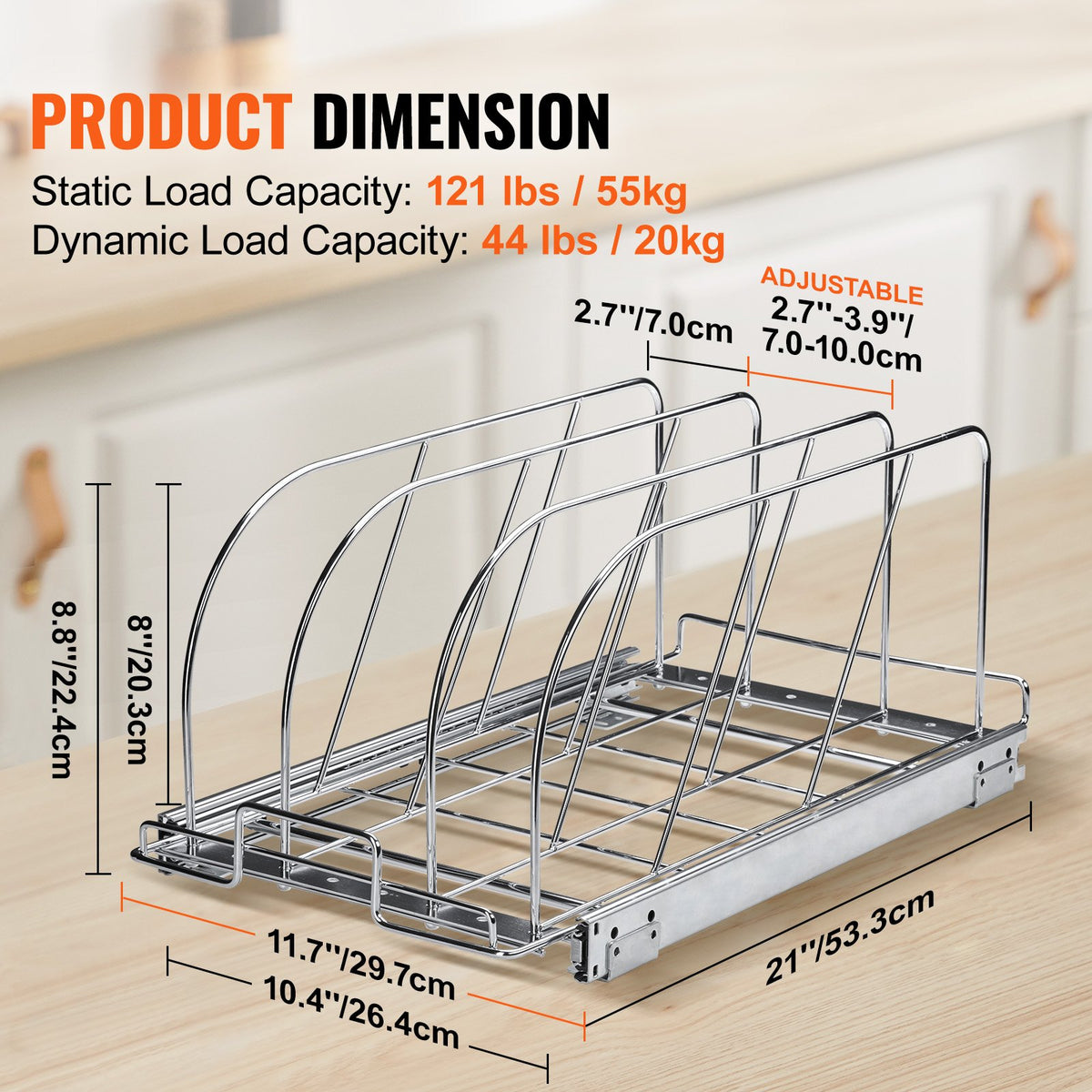 VEVOR Slide Drawer For Pan - Select Your Configuration - DCHGCJGJYC1006I0NV0 - view 3