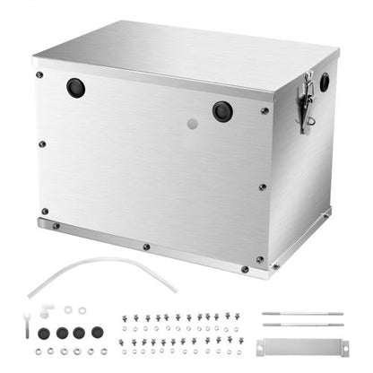 VEVOR Battery Box, Group 24/31 Trolling Motor Battery Box, Marine Batteries Case with Rubber-Grommet Cable Holes, Aluminum Alloy Shell Storage Case, Easy Installation, for Off-Road Racers, Trucks - DCHJSDCH2427J5FSM001V0 - view 2