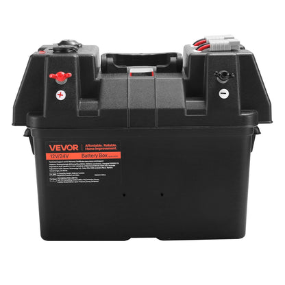 VEVOR Battery Box, Group 24/31 Trolling Motor Battery Box, 12V/24V Marine Batteries Case with PP Shell and Dual Straps, Smart Batteries Case, Suitable for Trolling Motor, Marine,RV & Solar Panel - DCHZNDCH2431L6I6L001V1 - view 10