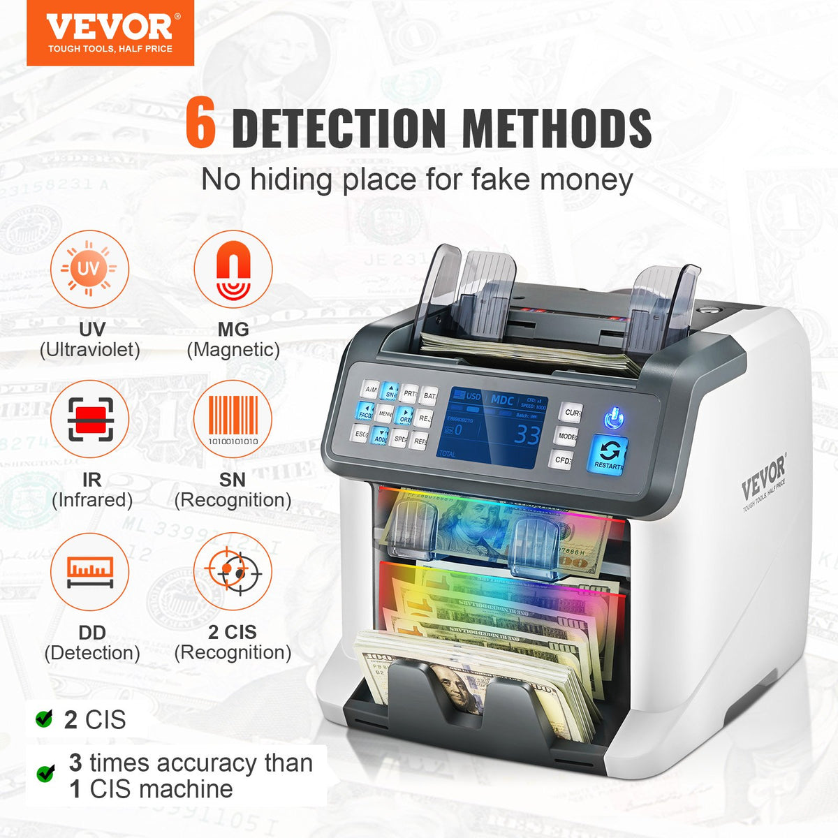 VEVOR Money Counter - Select Your Configuration - DCJDBZZSS2CISO761V1 - view 2