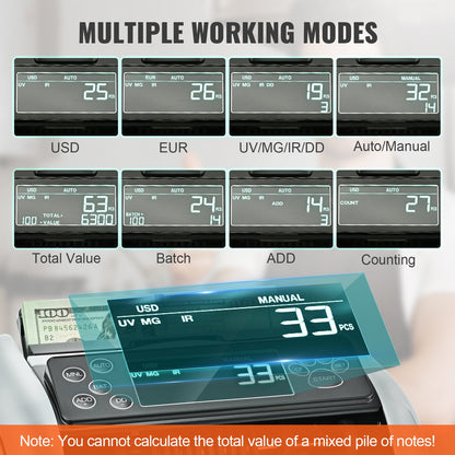 VEVOR Money Counter - Select Your Configuration - DCJH1UVMGIRDDFUJ5V1 - view 3