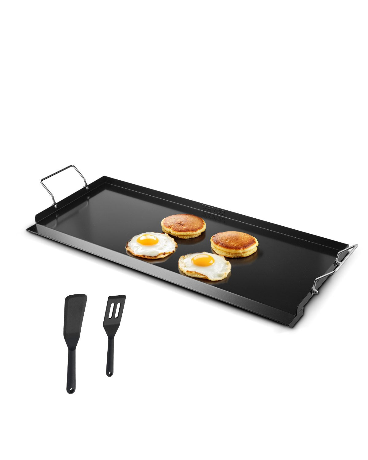 VEVOR Carbon Steel Griddle, 32x14 inch Universal Flat Top Rectangular Plate, Gas Grill Griddle for BBQ Grill, Teppanyaki, Portable Family Cookware with Handle, for Camping Tailgating Party - DCJPTG3214INVTJ16V0 - view 1